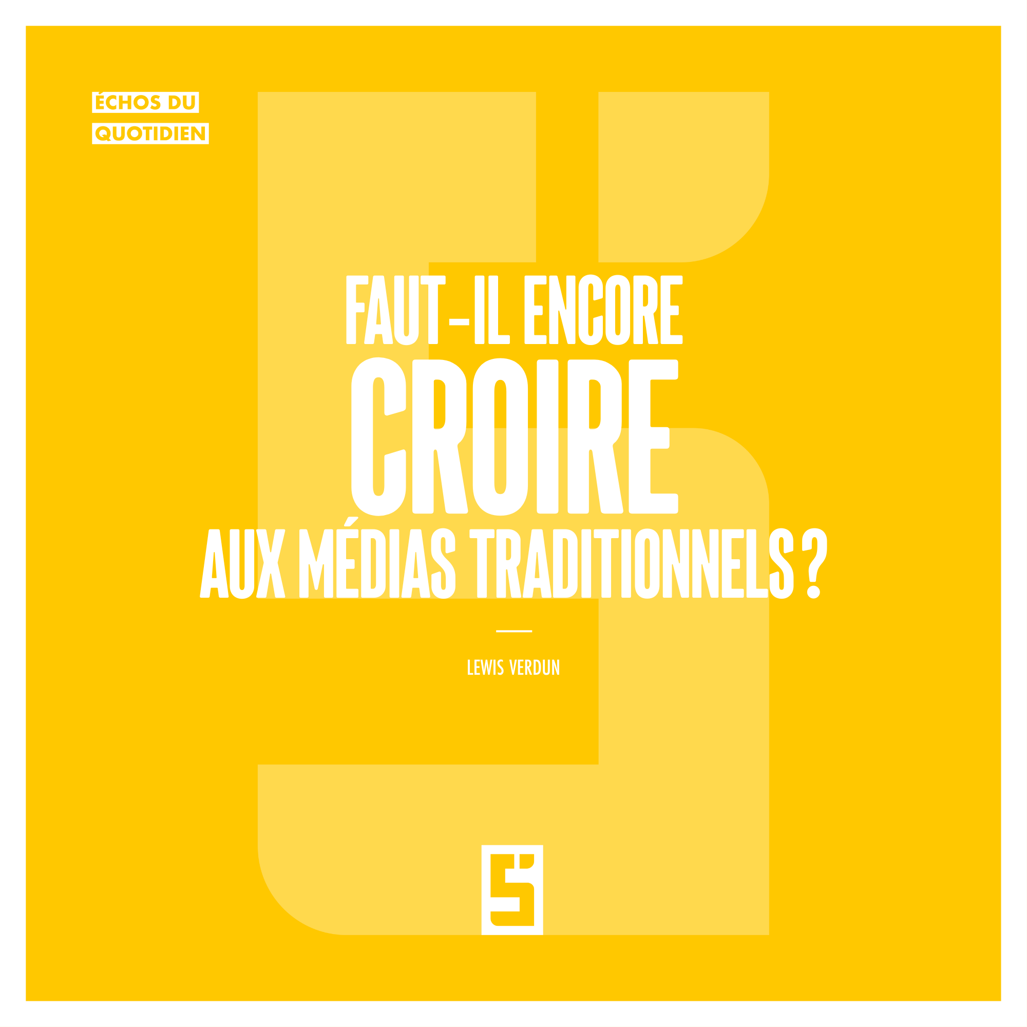 Médias traditionnels : une confiance en crise ou un pacte à réinventer ?